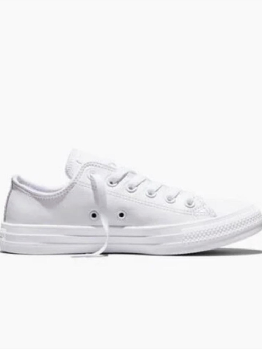 Converse chunk Taylor all star Leather Low-Top Sneakers white sz 6
